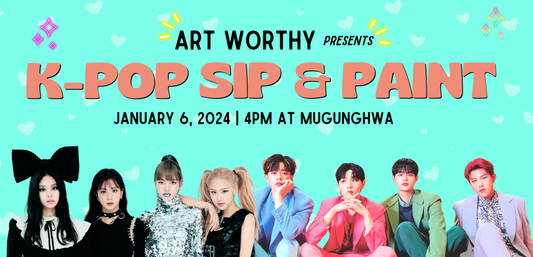 K-Pop Sip & Paint Ticket HOUSTON