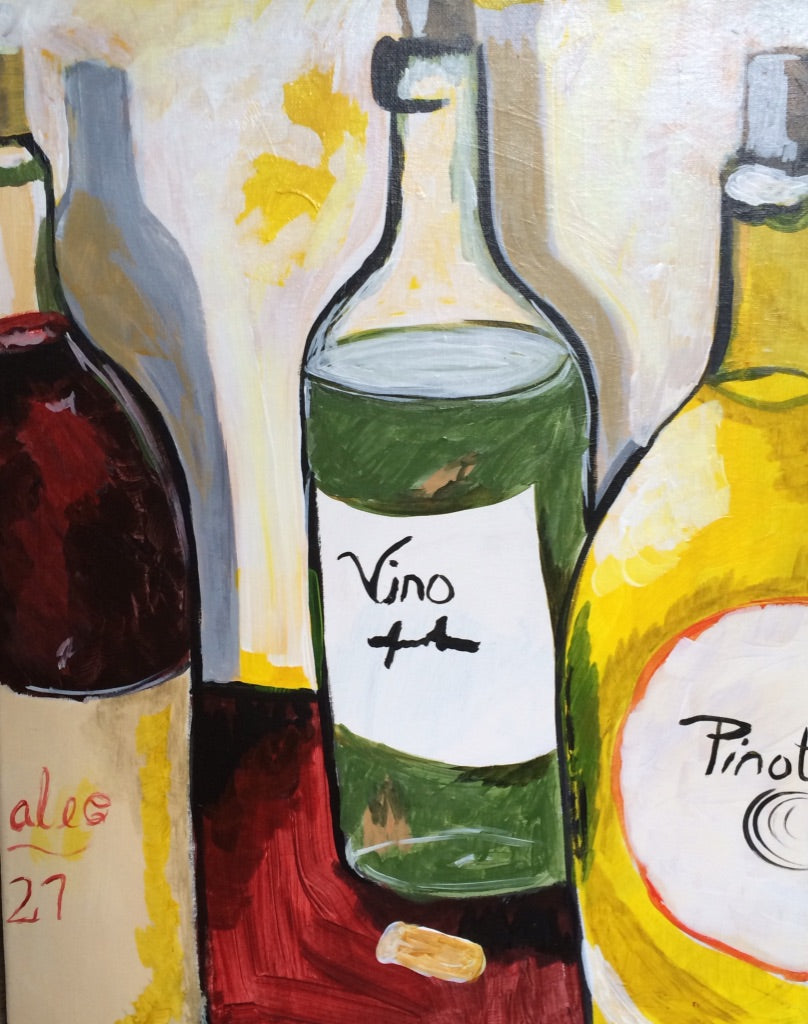 Vintage Vino - Sip and Paint Party Kit