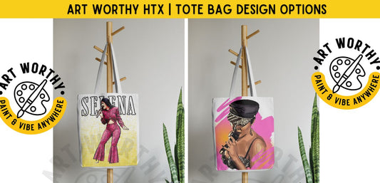 Selena Inspired Paint & Sip Tote Bag